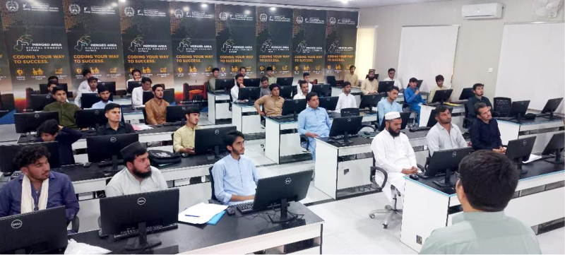 Under the leadership and efforts of Dr. Shafqat Ayaz, an entry test for the Digital Skills Program was conducted in Jamrud.